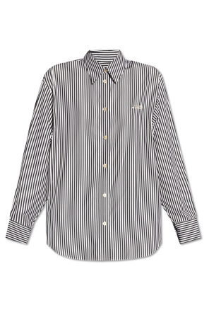 Tシャツ・カットソー THE ATTICO SS25 Striped shirt (250WCH00042 870) White Shirt with striped pattern The Attico - Vitkac AS